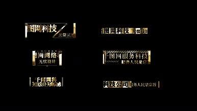 金属文字字幕AE模板视频的预览图